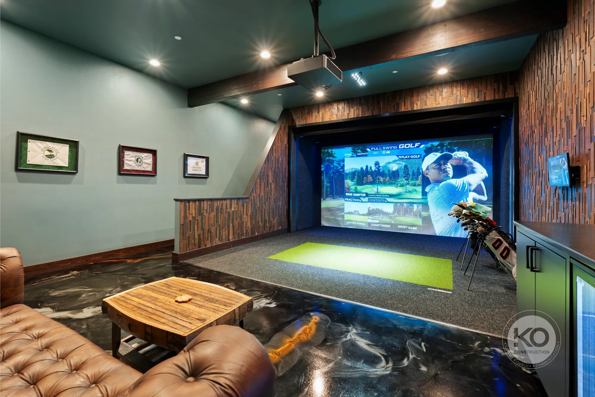 Golf Simulator Suite & Garage Addition